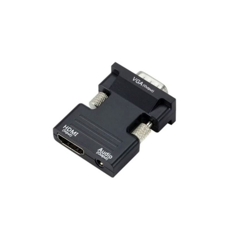 SISDATA - Adaptador Convertidor Hdmi A Vga - Hdmi Hembra  Vga Macho