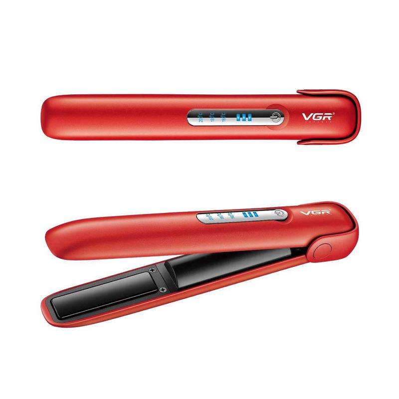 VGR - Plancha De Cabello Alisador Inalámbrica Usb Profesional Vgr
