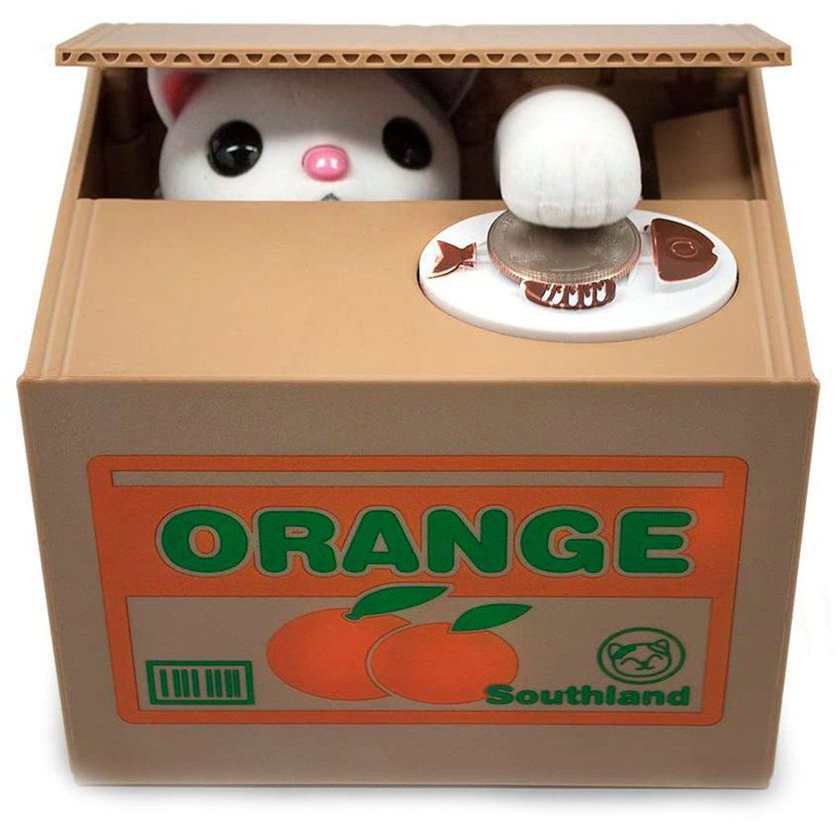 ZHOPI CO - Alcancia de gato o panda roba monedas animada electronica