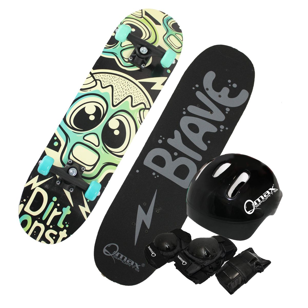 QMAX - Patineta Skateboard Para niños Patineta Tabla Monopatin