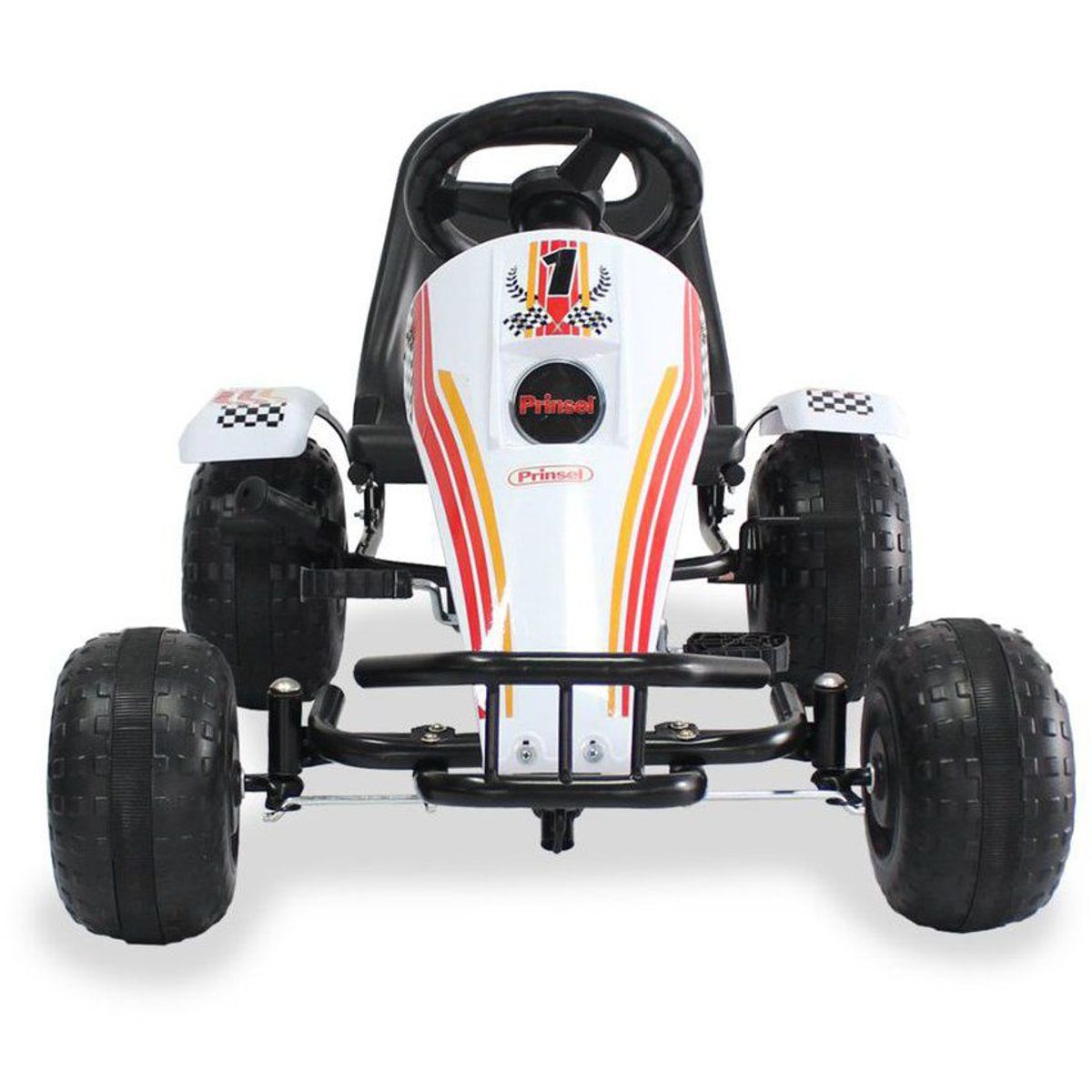 PRINSEL - Carro De Pedales Go Kart Prinsel Blanco