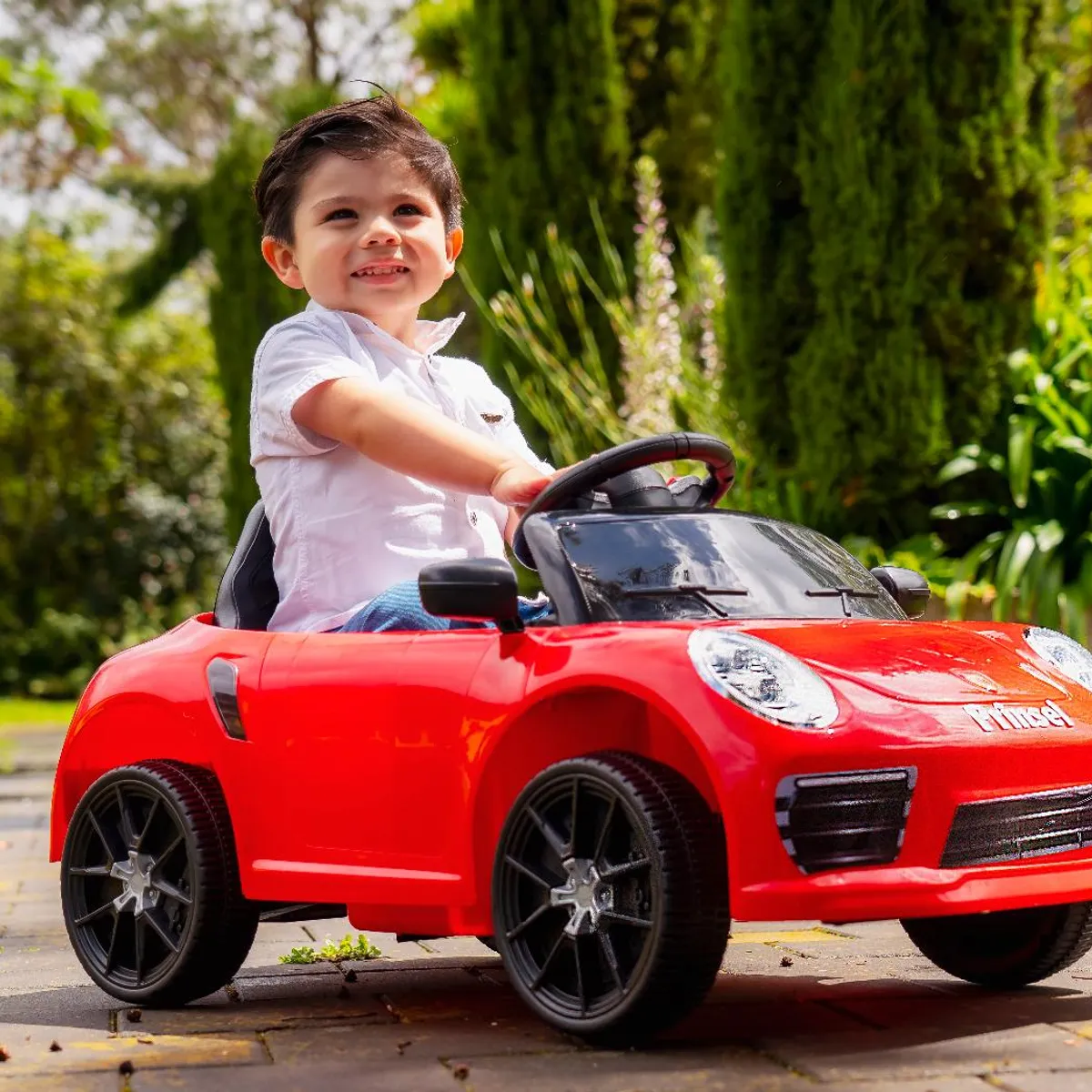 PRINSEL - Carro Electrico Niño Montable Spider Rojo 6V Prinsel