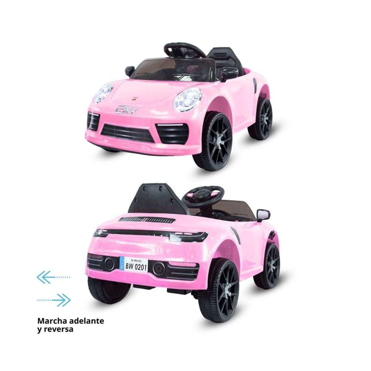 PRINSEL - Carro Electrico Niño Montable Spider Rosa 6V Prinsel