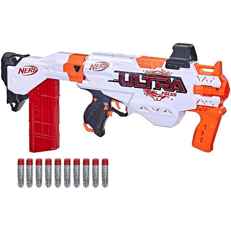 HASBRO - Nerf ultra focus blaster motorizado 10-dardos clip. envío ya