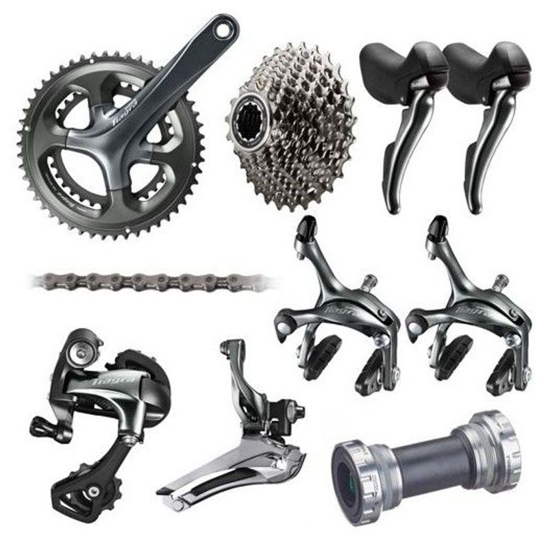SHIMANO - Grupo Shimano Tiagra 10 Velocidades Bicicleta de Ruta 4700