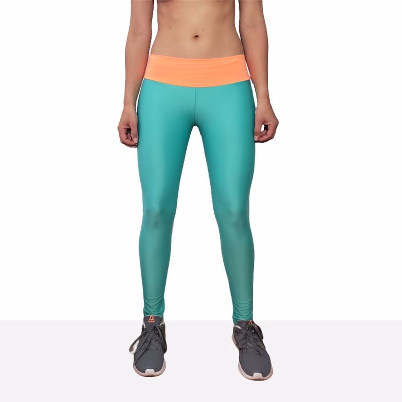 TYKHE - Leggings Deportivo Tobillero Mujer Tykhe Antígona Verde Aguamarina_..