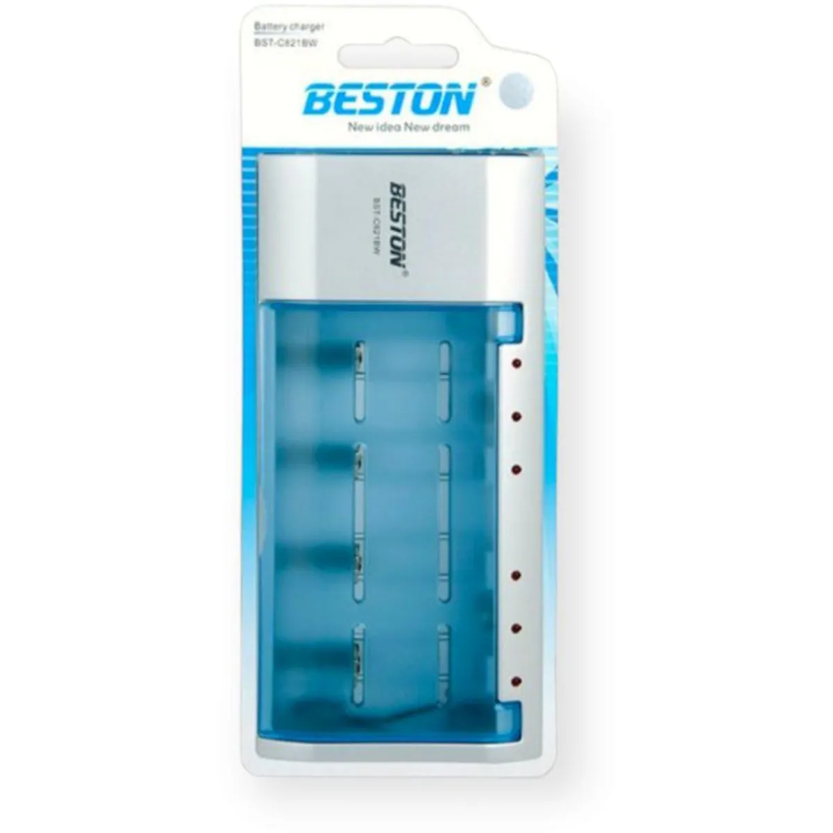 BESTON - Cargador universal beston para aa aaa 9v c y d