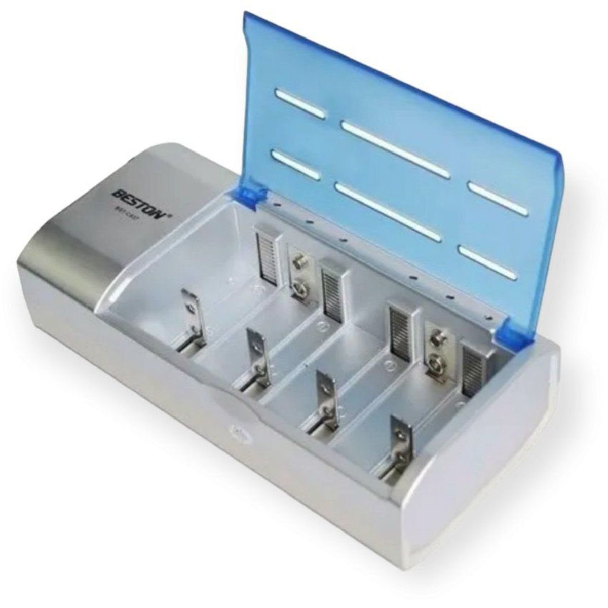 BESTON - Cargador universal beston para aa aaa 9v c y d
