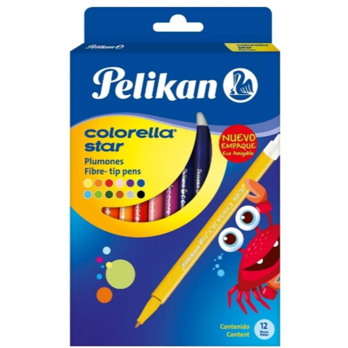PELIKAN - Estuche Plumones X 12 Colorella Star Pelikan