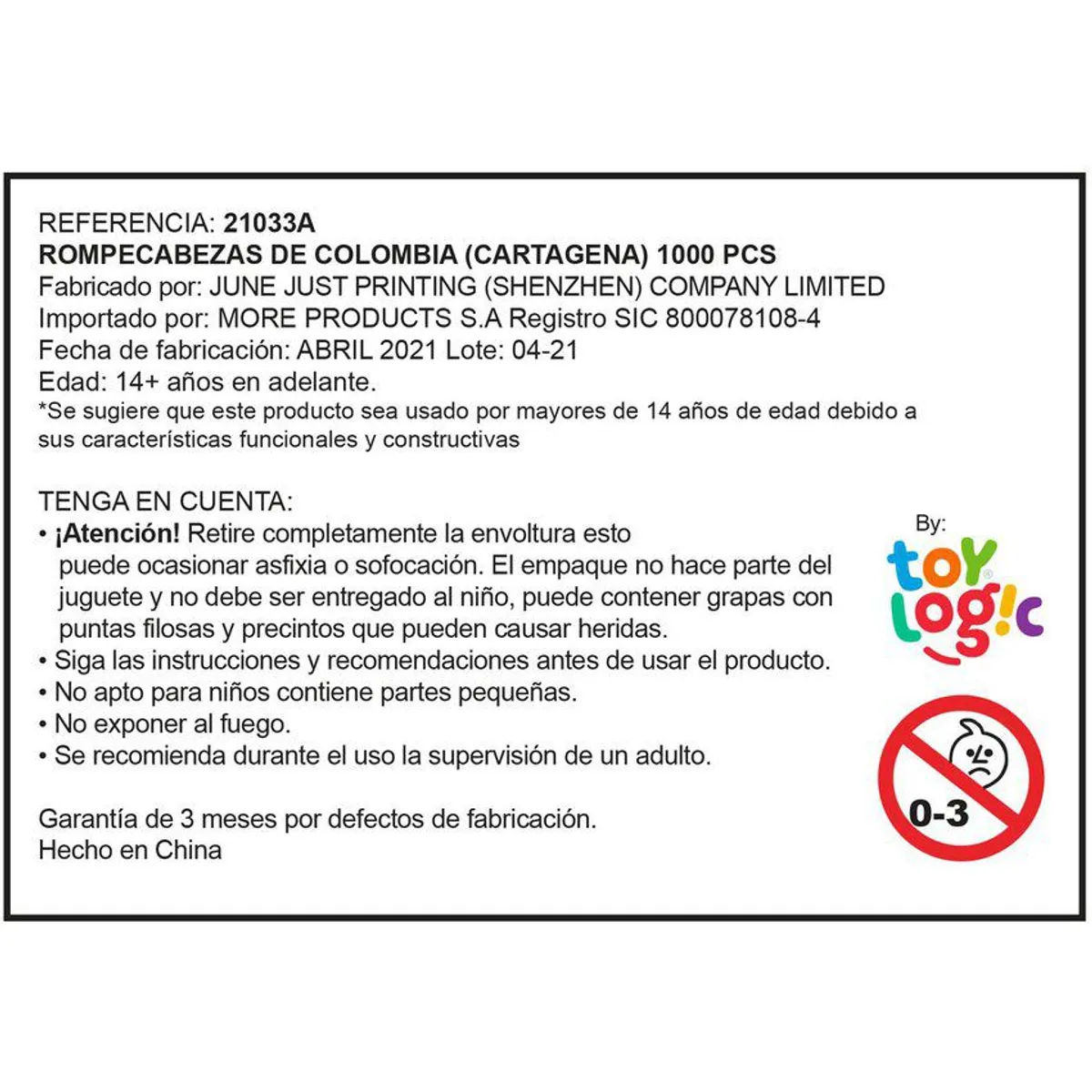 TOY LOGIC - Rompecabezas 1000 Piezas El Peñón