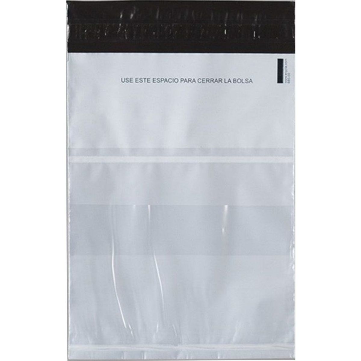 GENERICO - Bolsas mensajería con bolsillo portaguía 25 x 37 cm  50 unidades