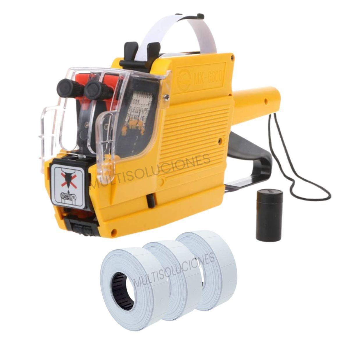 GENERICO - Etiquetadora De Precios MX6600 + 3 Rollos Etiquetas