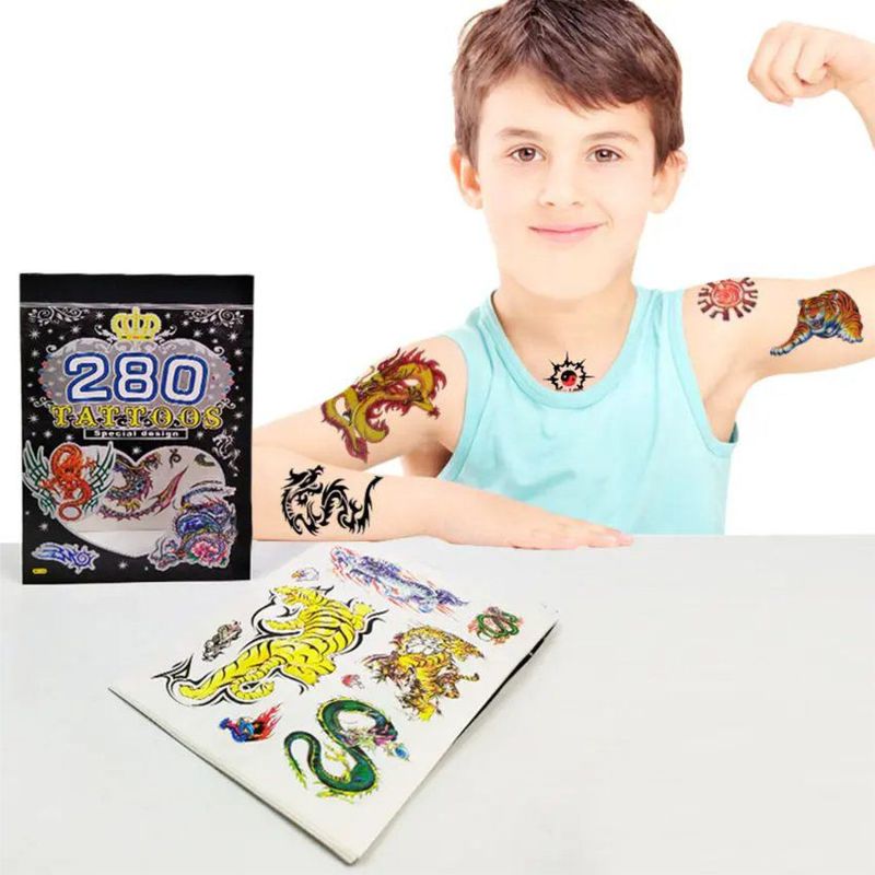 GENERAL - Tatuajes Temporales Tattoos Juguetes Disfraz 6 Hojas
