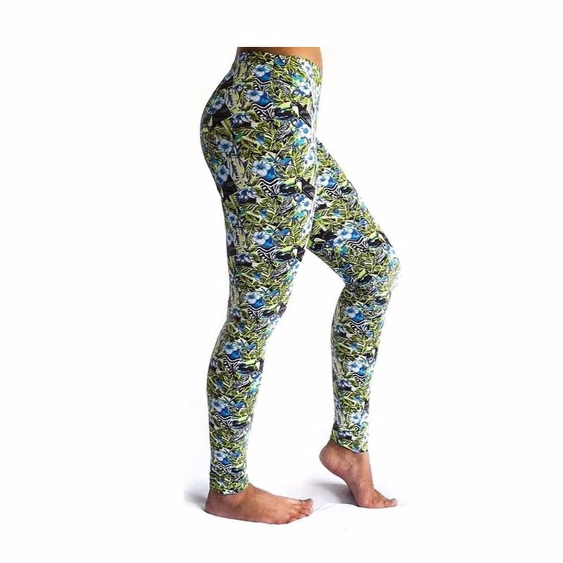 TYKHE - Leggings Deportivo Tobillero Estampado Mujer Tykhe Gala Verde