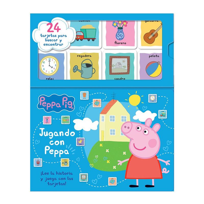 SIN FRONTERAS - LIBRO JUGANDO CON PEPPA 24 TARJETAS PARA BUSCAR Y ENCONTRAR