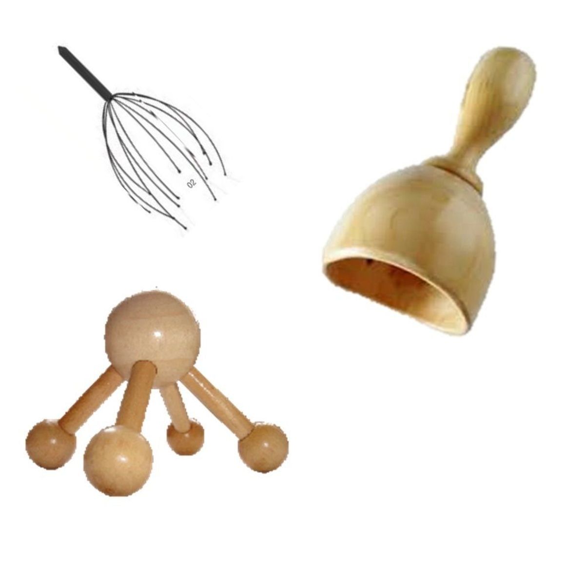 GENERICO - masajeador kit tonificar copa pulpo masajeador capilar