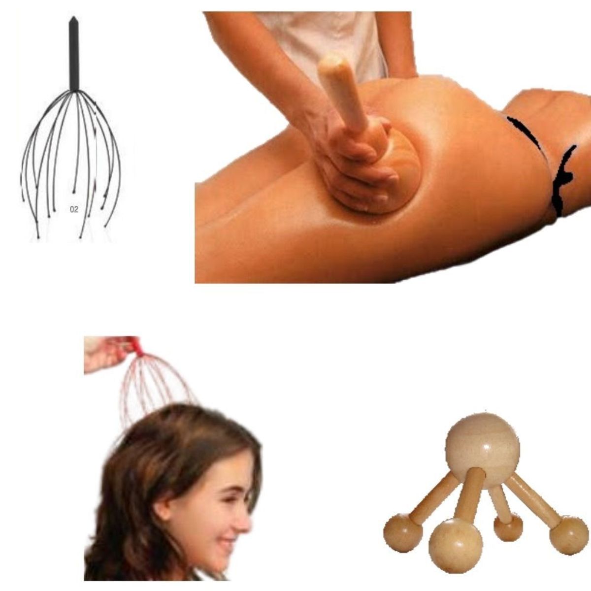 GENERICO - masajeador kit tonificar copa pulpo masajeador capilar