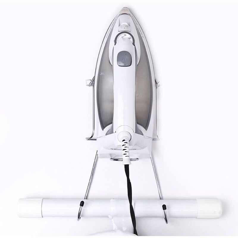 ESSENZA - Soporte para Mesa y Plancha de Ropa en Metal Cromado Essenza