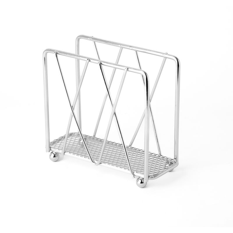 ESSENZA - Servilletero de Mesa Pequeño en Metal Cromado Essenza