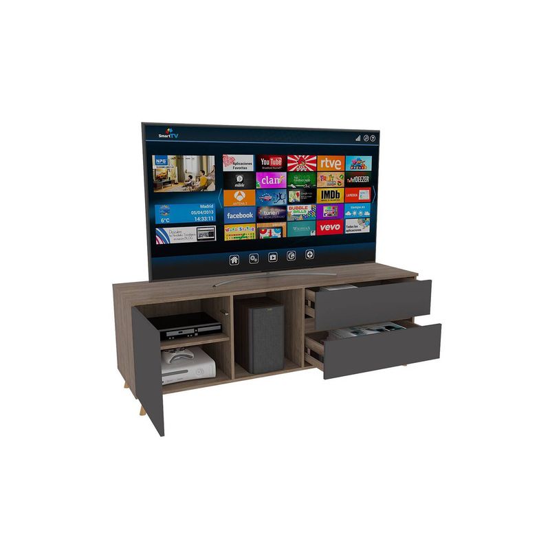 EKONOMODO COLOMBIA - Rack para tv mileik miel plomo