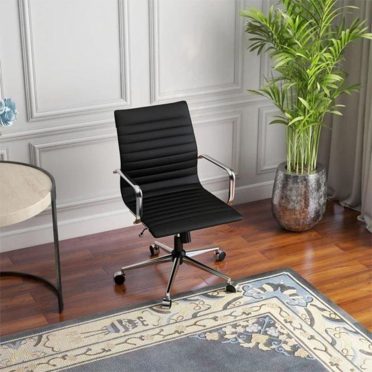 EKONOMODO COLOMBIA - Silla De Oficina Presidente Espalda Media Negro