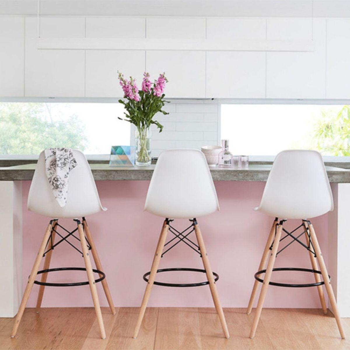 EKONOMODO COLOMBIA - Silla De Bar Eames Blanco Set X 2