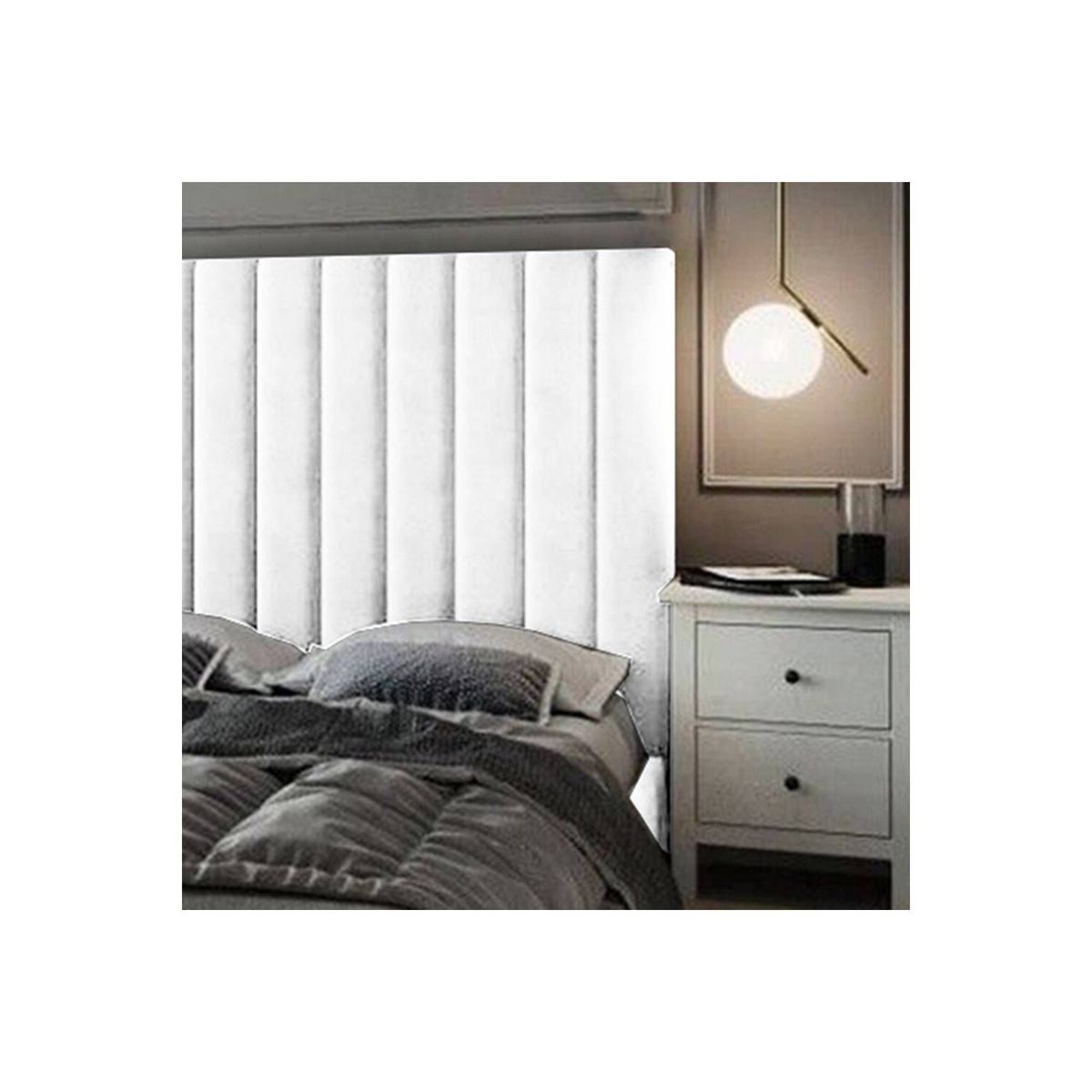 EKONOMODO COLOMBIA - Espaldar De Cama Doble Natura Blanco 140X150 Cm