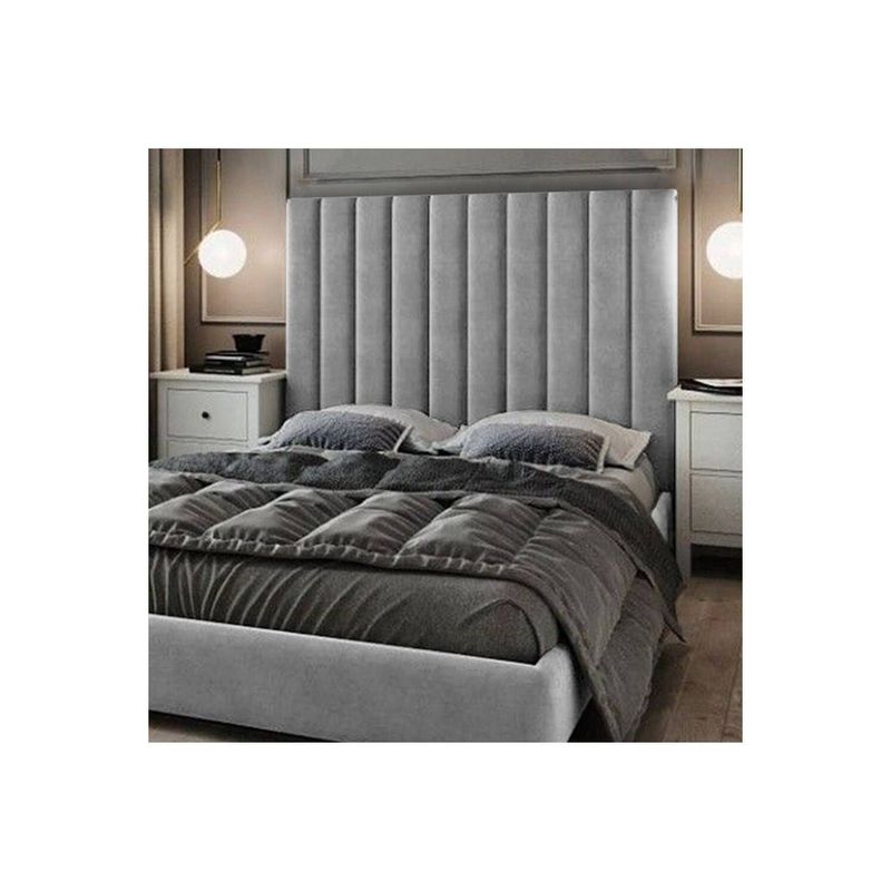 EKONOMODO COLOMBIA - Espaldar de cama Doble Natura Gris perla 140x150 cm