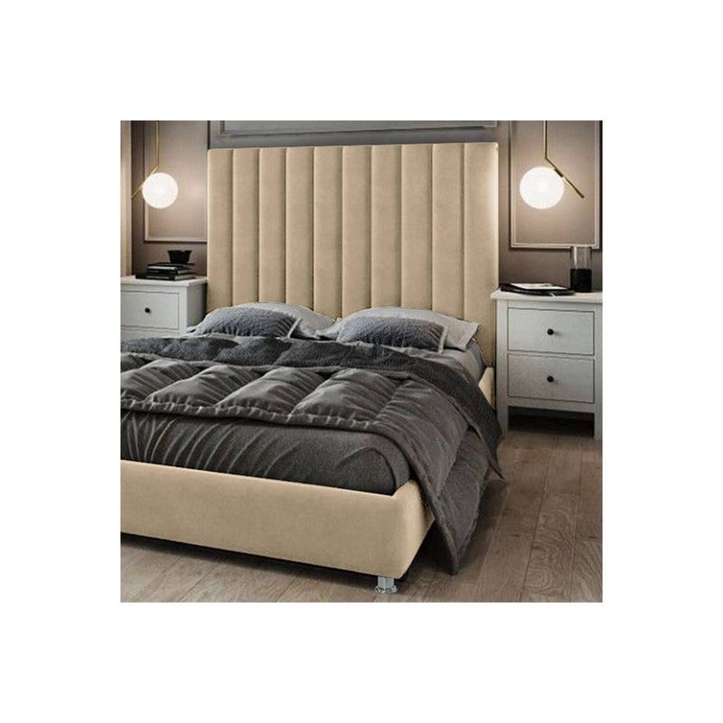 EKONOMODO COLOMBIA - Espaldar de cama Queen Natura Taupe 160x150 cm
