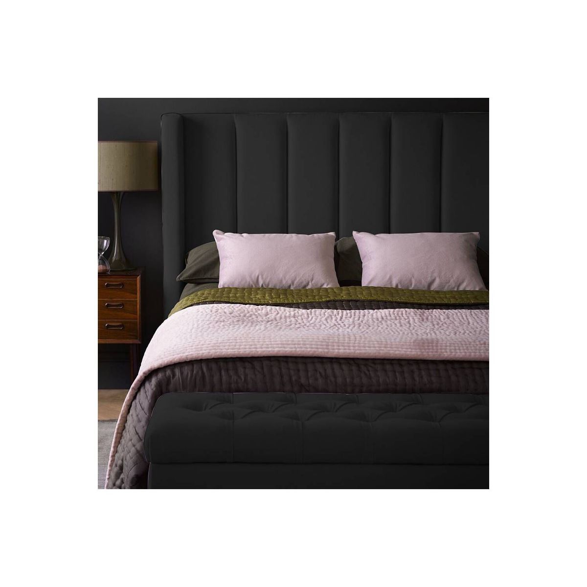 EKONOMODO COLOMBIA - Espaldar De Cama King Julieta Negro 200X150 Cm