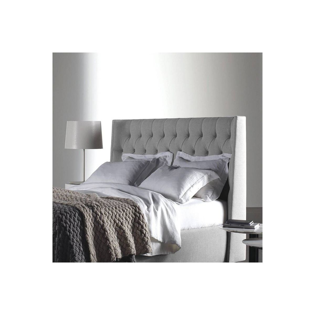 EKONOMODO COLOMBIA - Espaldar De Cama King Marfil Gris Perla 200X150 Cm