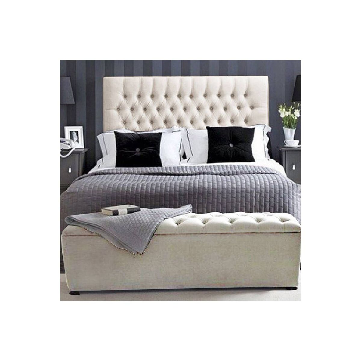 EKONOMODO COLOMBIA - Espaldar De Cama King Paris Camel 200X150 Cm