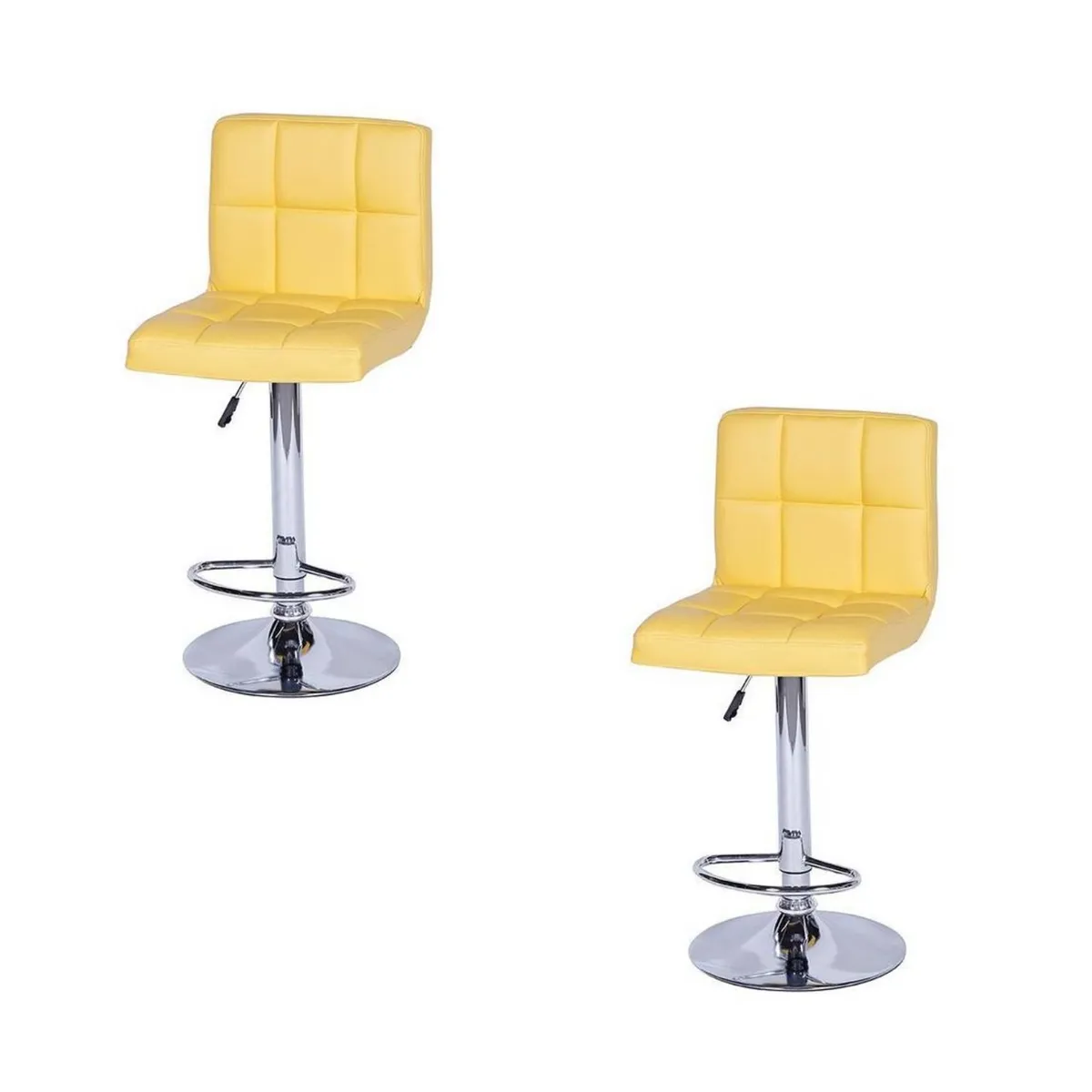 EKONOMODO COLOMBIA - Silla De Bar Leo Amarillo Set X 2