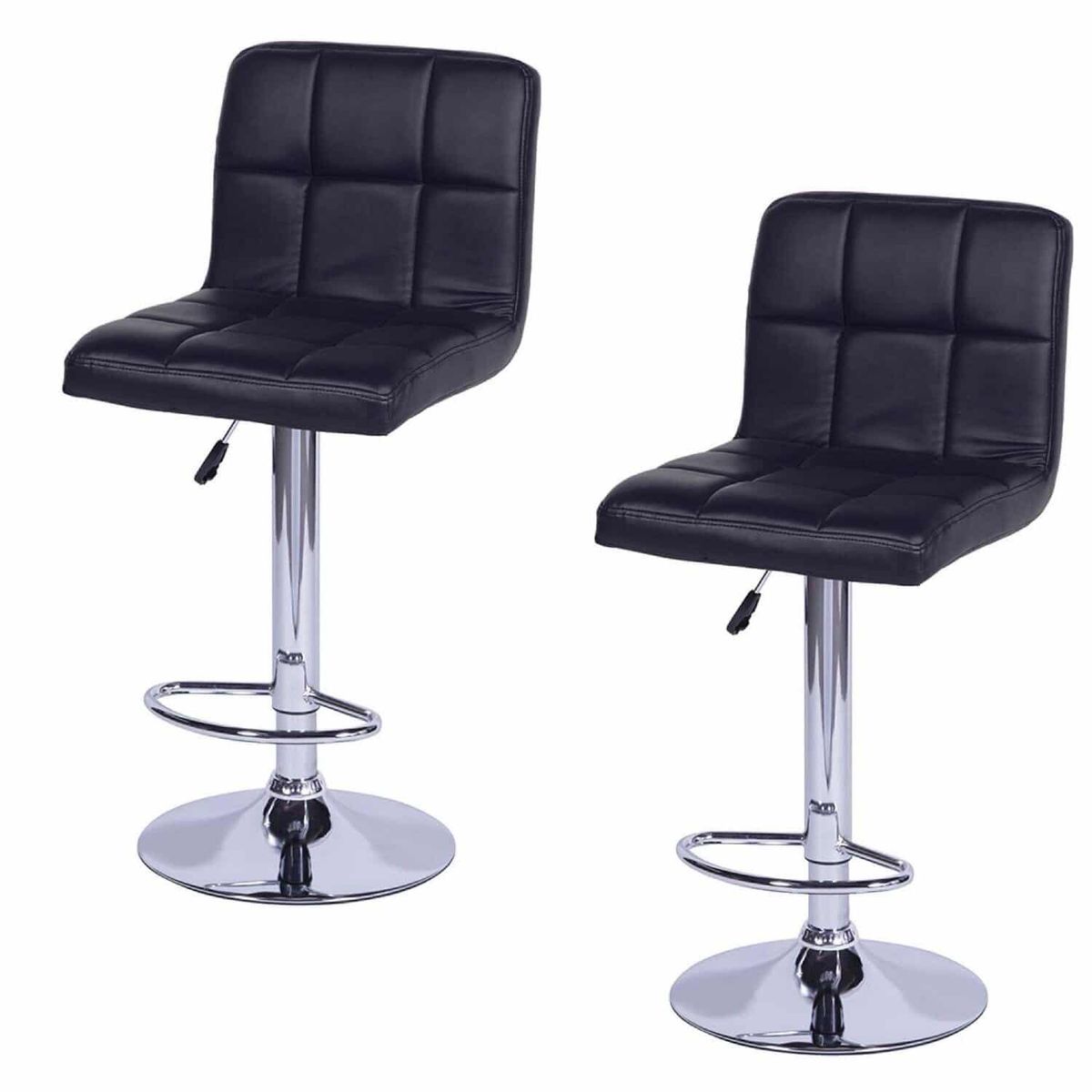 EKONOMODO COLOMBIA - Set X 2 Silla De Bar Leo Negro