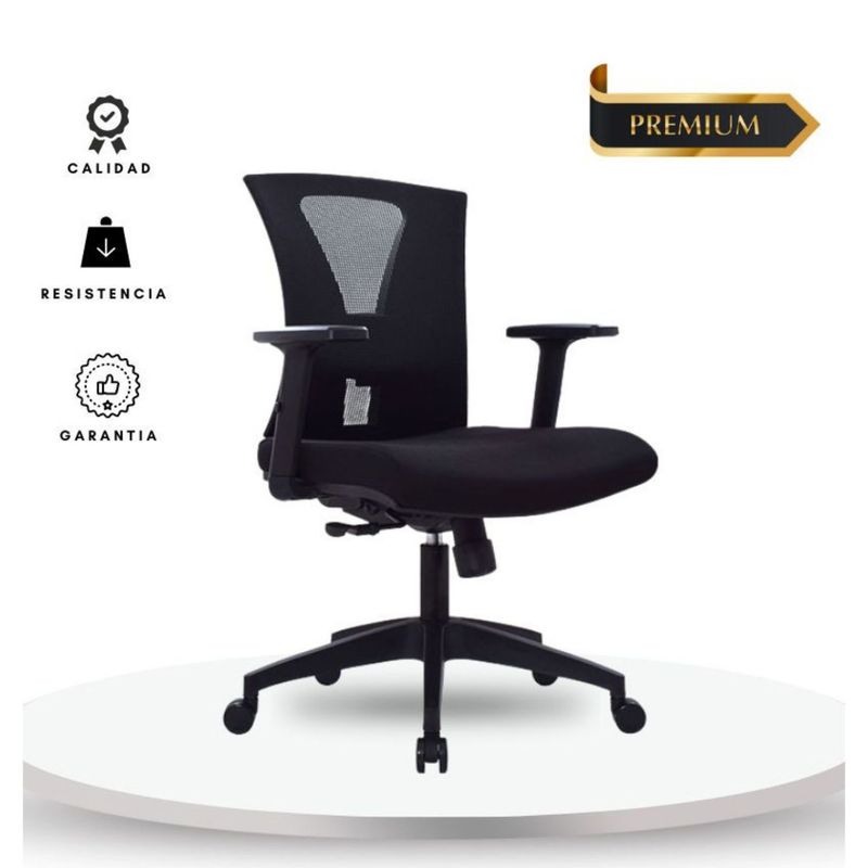 EKONOMODO COLOMBIA - Silla De Oficina Turmanila Gerente Premium Brazos 3d 4 Bloqueos