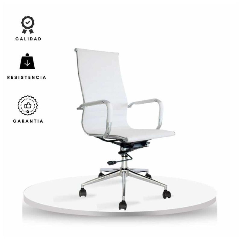 EKONOMODO COLOMBIA - Silla de oficina Presidente Blanco