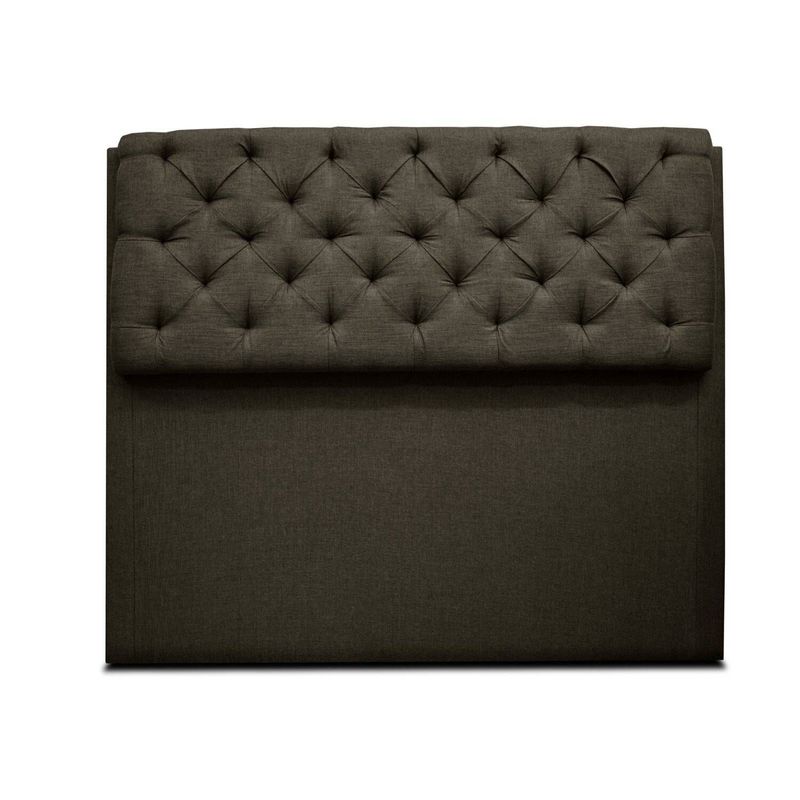 MUEBLES ONLINE - Cabecero de piso dreamer lino café 140 cms