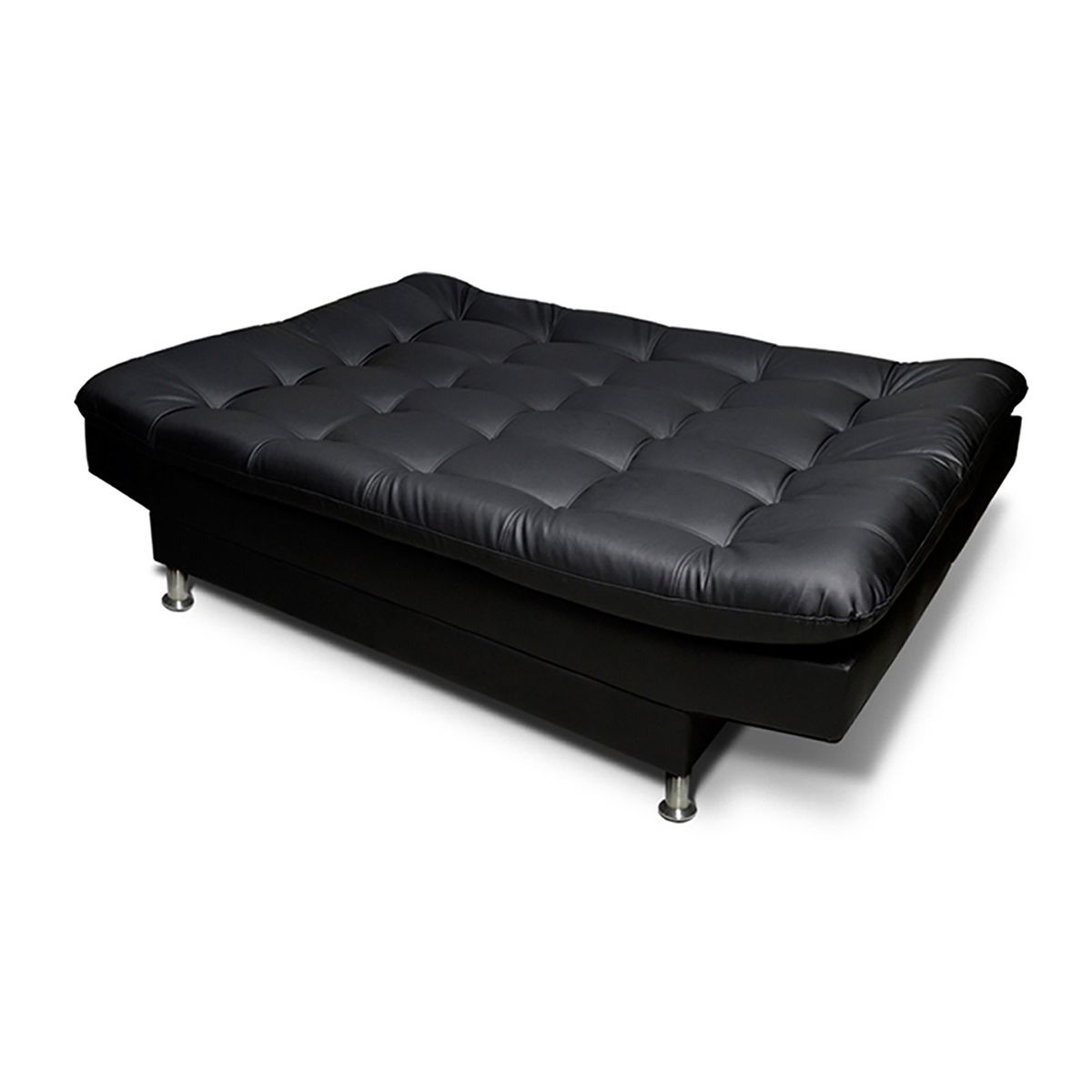 MUEBLES ONLINE - Sofa cama Simons 3 posiciones clic clac negro