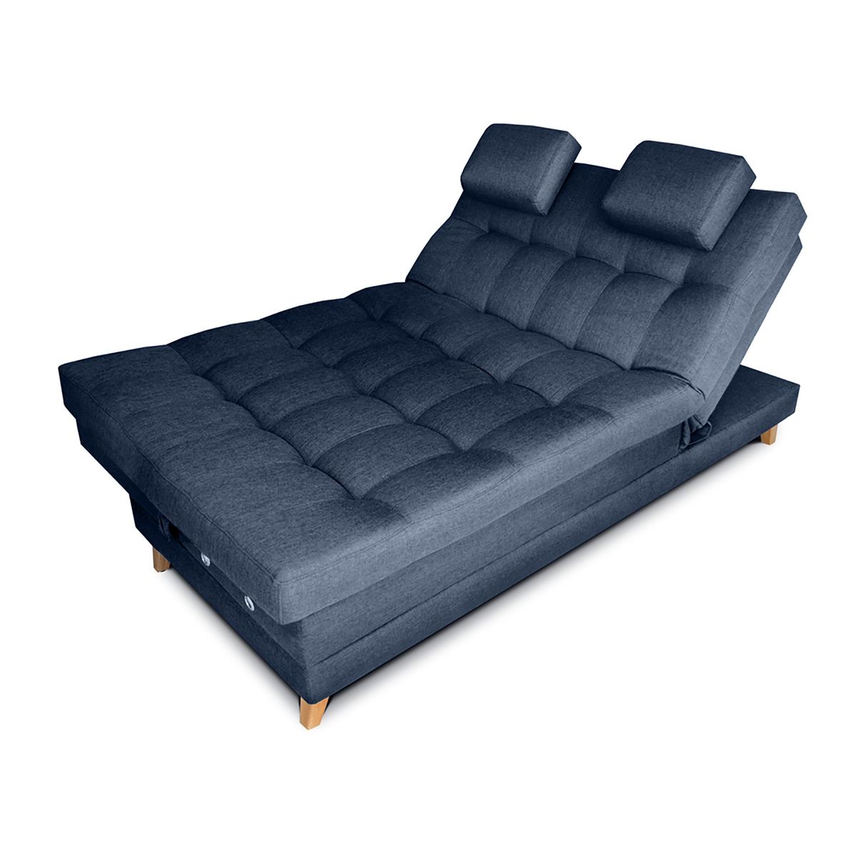 MUEBLES ONLINE - Sofa cama 5 posiciones Balmain tela plomo