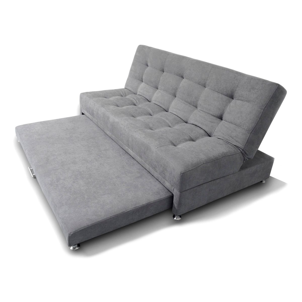 MUEBLES ONLINE - Sofa cama Nido Tarima Brooke tela gris