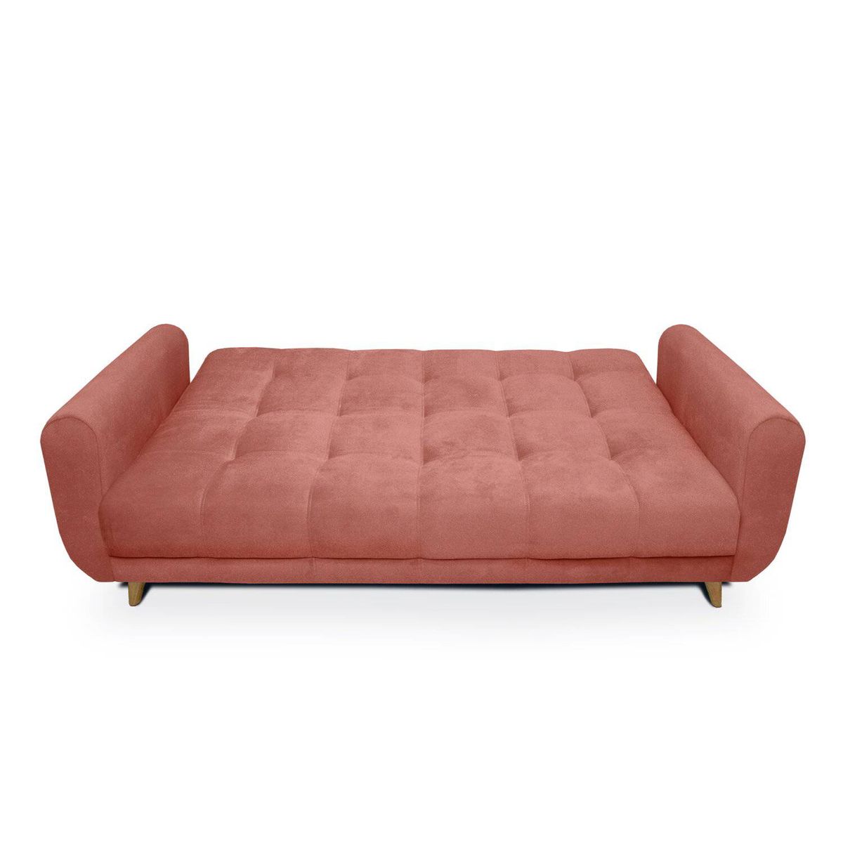 MUEBLES ONLINE - Sofa cama 3 posiciones Archer tela coral