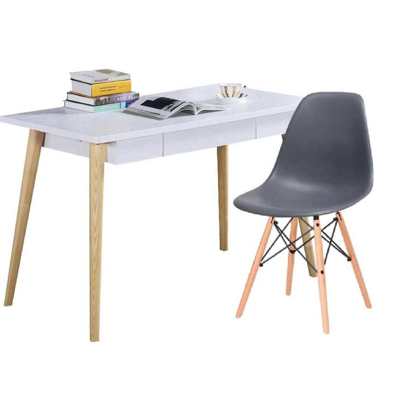EKONOMODO COLOMBIA - Escritorio moderno white redondo silla eames