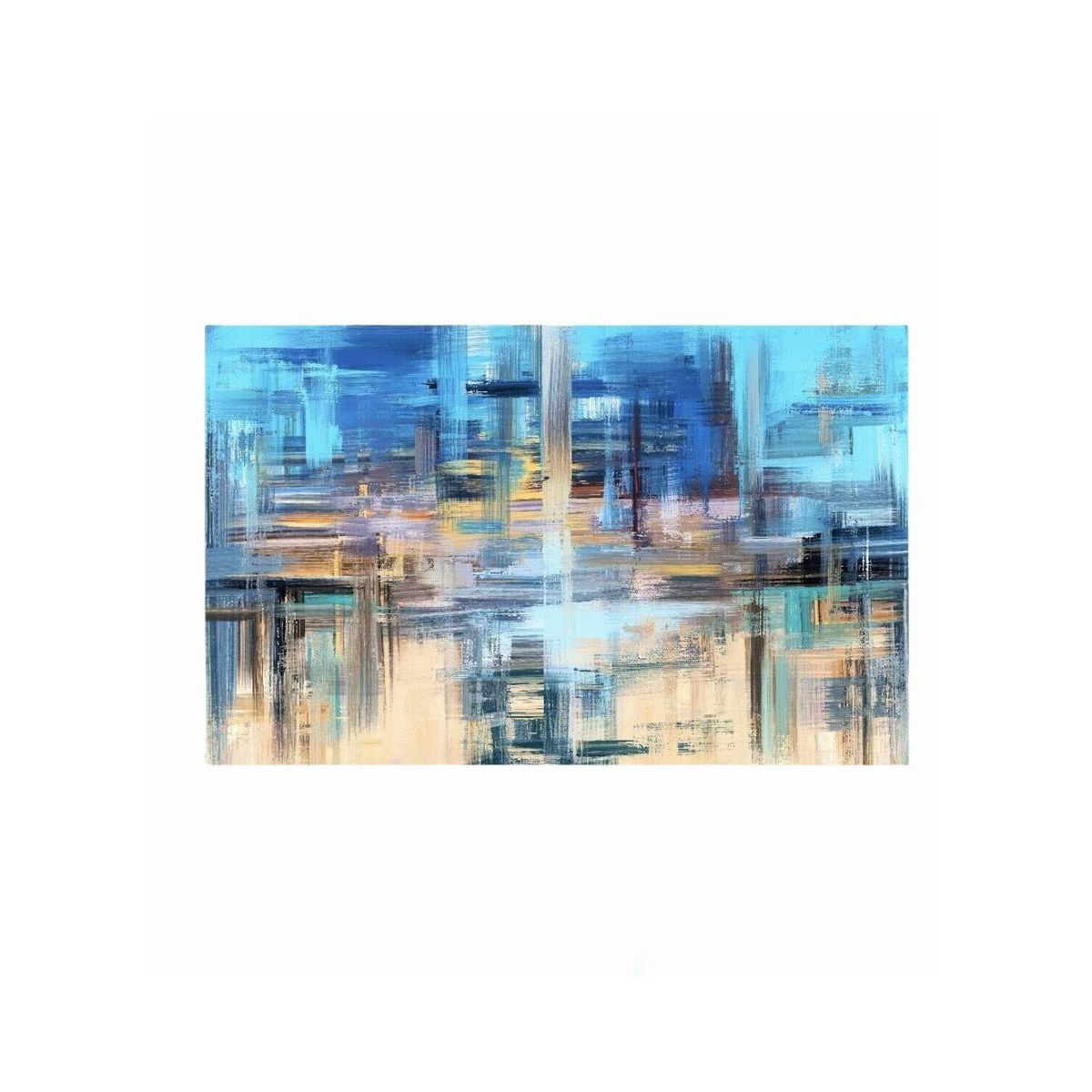 EKONOMODO COLOMBIA - Cuadro En Mdf Abstract Blue 180X120X5Cm