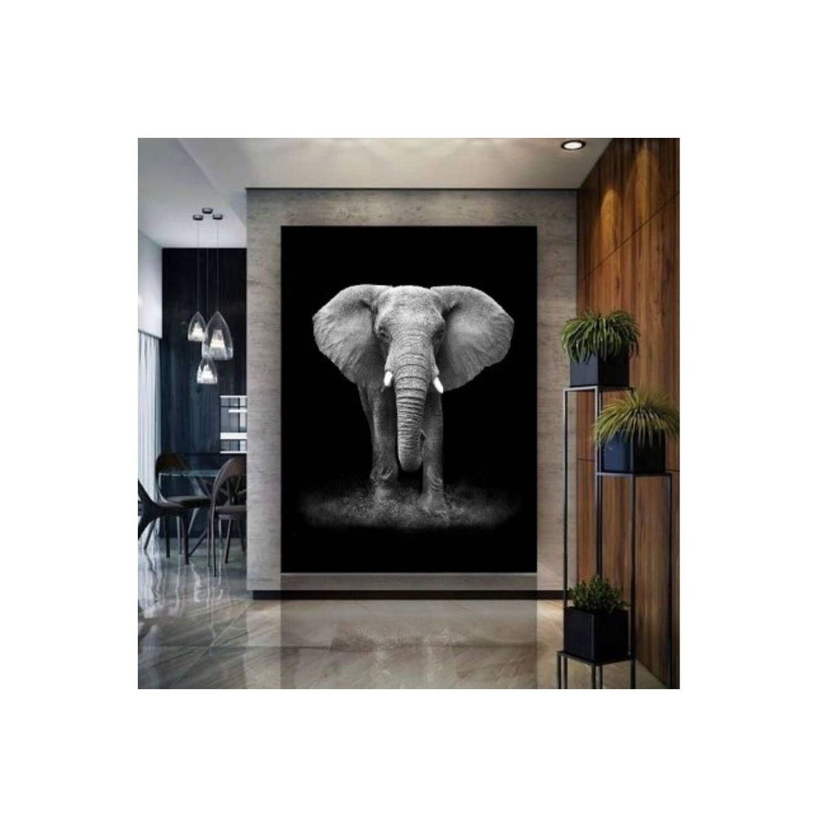 EKONOMODO COLOMBIA - Cuadro Elefante Cuerpo Completo 180X120X5