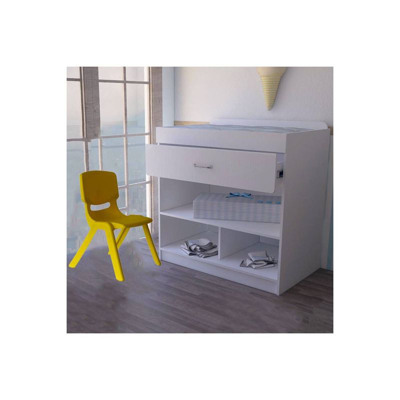 EKONOMODO COLOMBIA - Cambiador brush blanco  silla andy amarillo