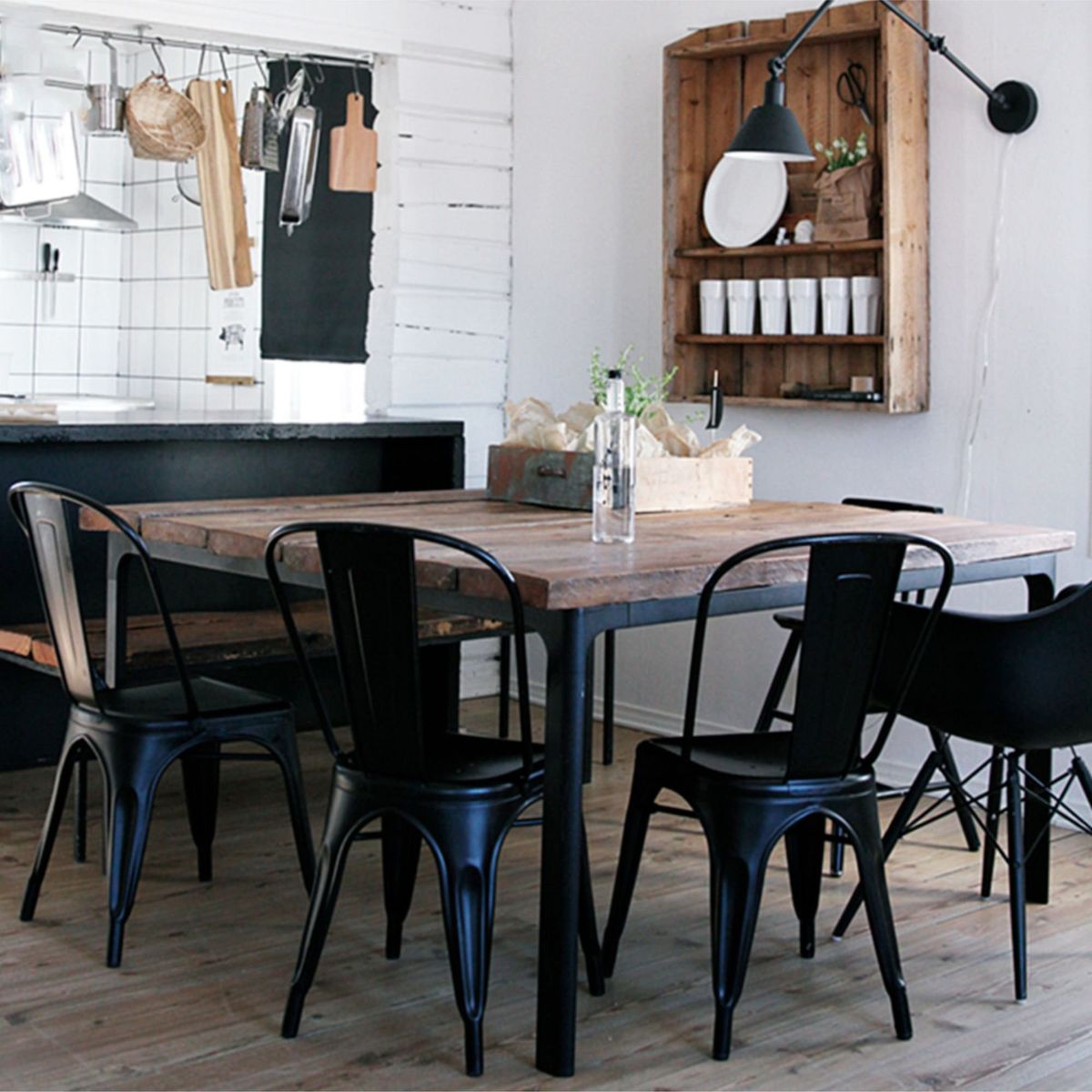 EKONOMODO COLOMBIA - Silla Turca Negro Set X 3