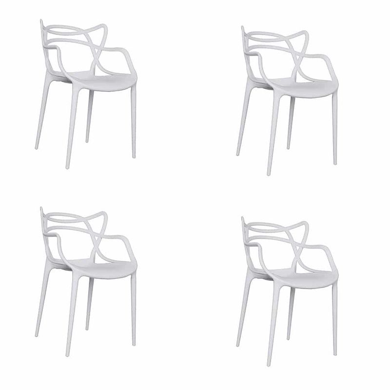 EKONOMODO COLOMBIA - Silla Curva Streem Blanco Set x 4