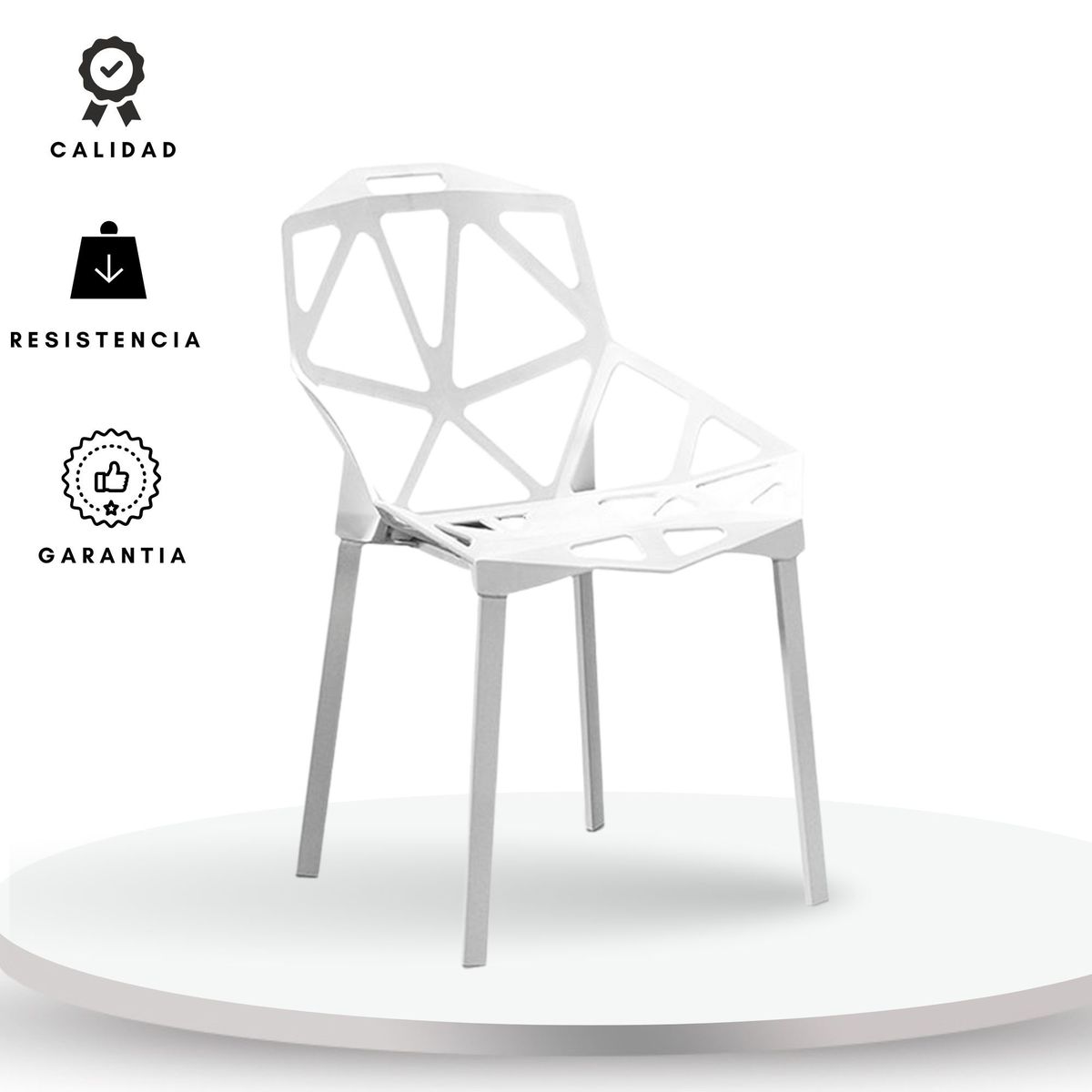 EKONOMODO COLOMBIA - Sillas Triangulo blanca