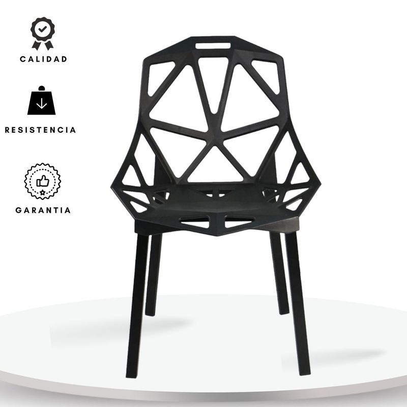 EKONOMODO COLOMBIA - Silla moderna triangulo negro