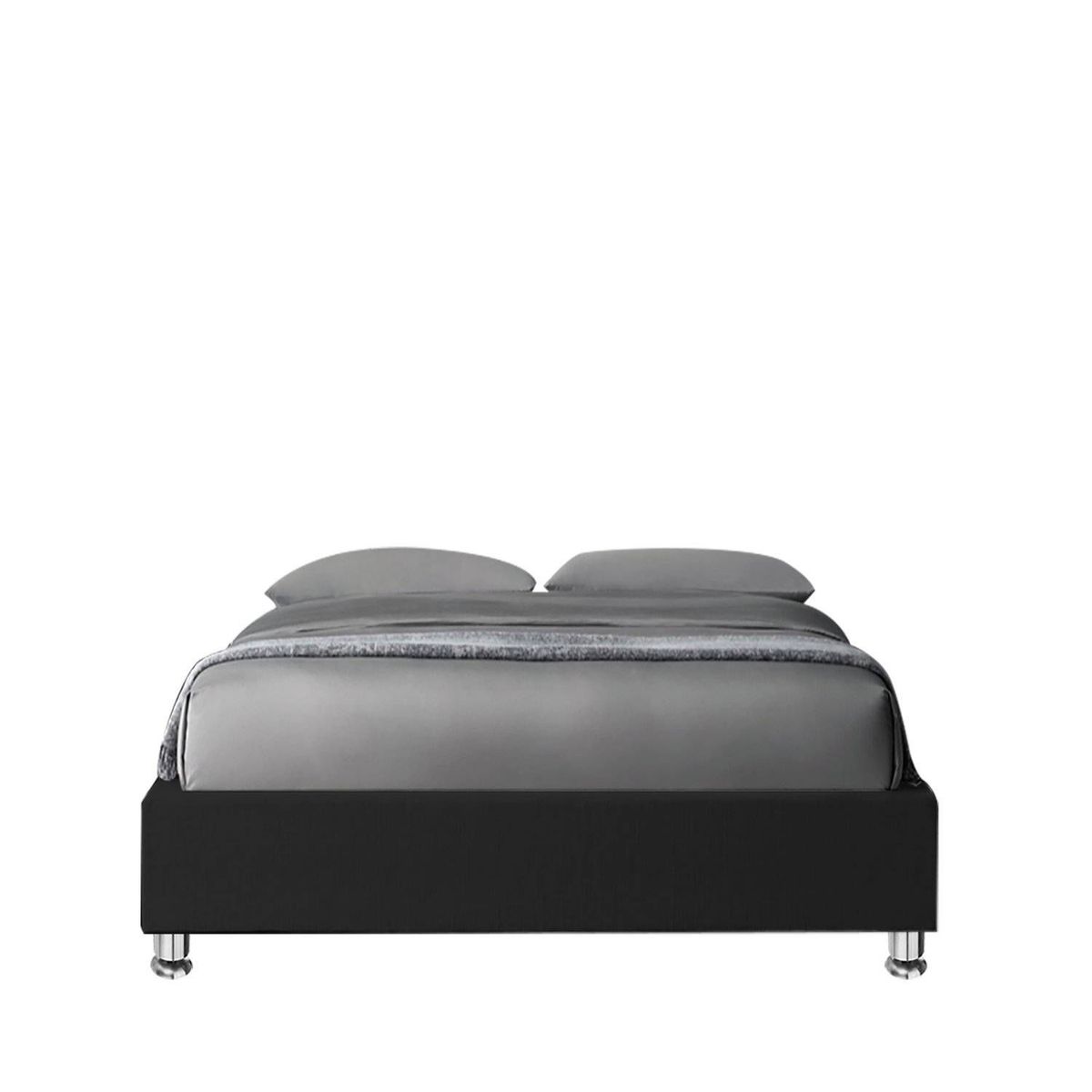 EKONOMODO COLOMBIA - Base Cama Doble En Pino Roma Negro 140X190 Cm